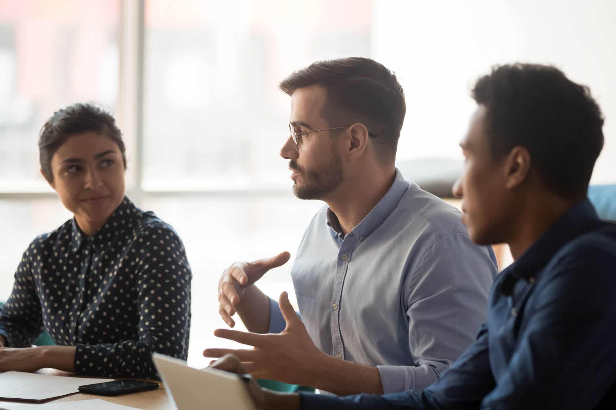 Photo of 3 colleagues in an office, Healthtech Resources, Inc. Healthcare IT, Phoenix, AZ