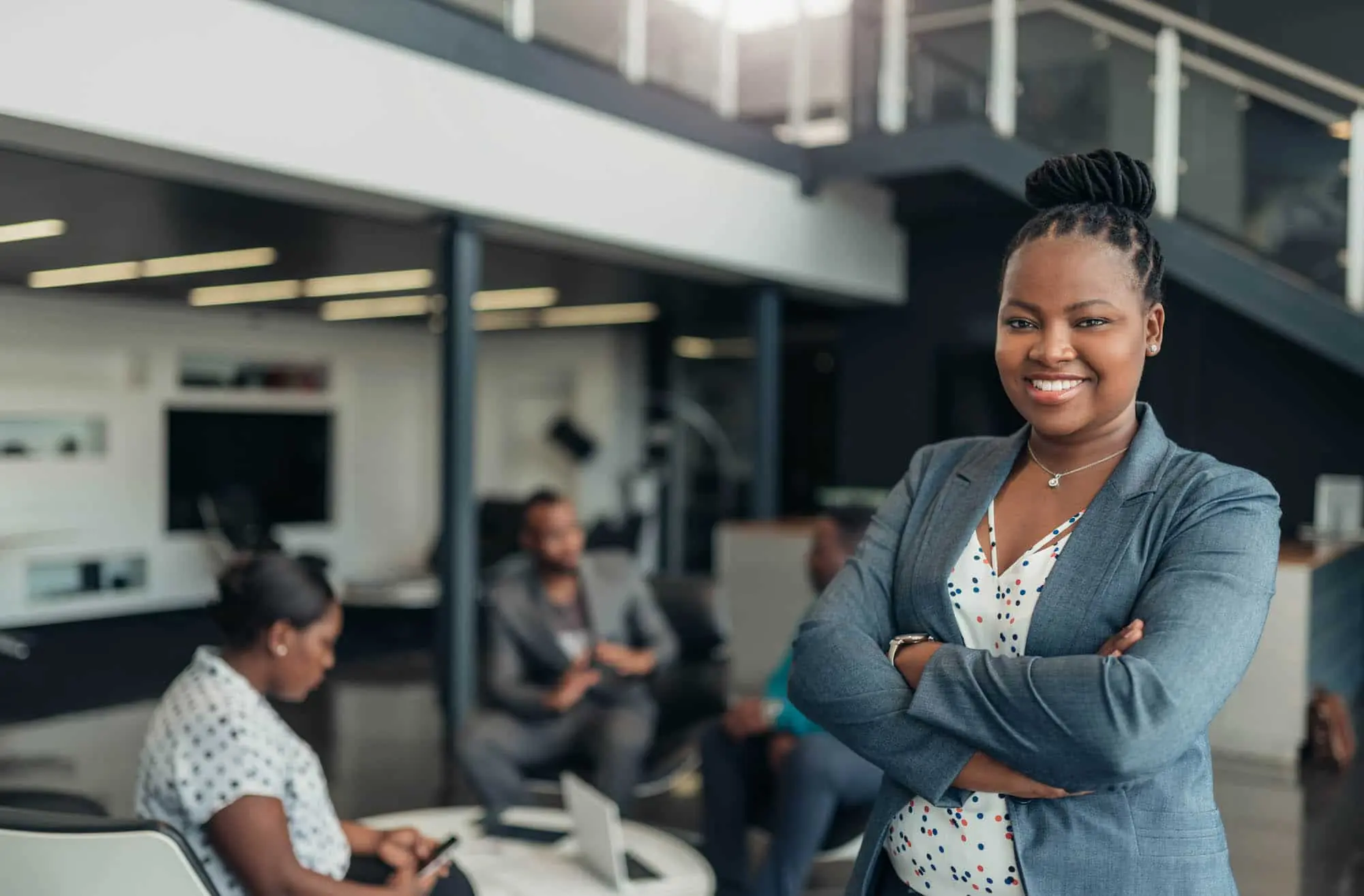 Smiling, black professional woman, Healthtech Resources, Inc., Healthcare IT, Phoenix, AZ.